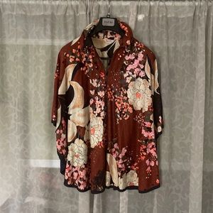 1960-1970’s polyester bell sleeved cape